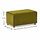 Σκαμπώ Mabel Megapap βελούδινο χρώμα πράσινο 80x40x40εκ. Σκαμπώ Mabel Megapap βελούδινο χρώμα πράσινο 80x40x40εκ.