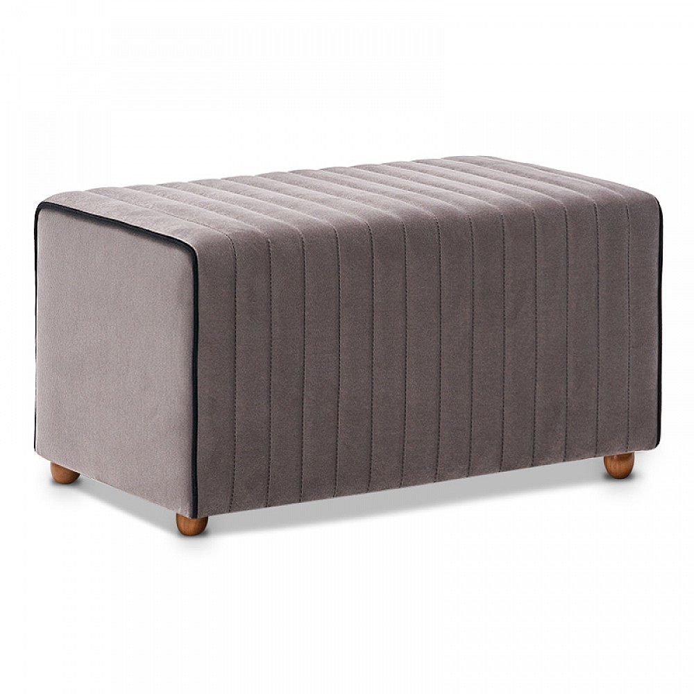 Σκαμπώ Mabel Megapap βελούδινο χρώμα γκρι 80x40x40εκ. Σκαμπώ Mabel Megapap βελούδινο χρώμα γκρι 80x40x40εκ.