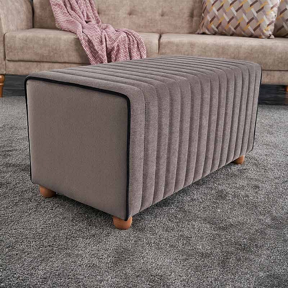 Σκαμπώ Mabel Megapap βελούδινο χρώμα γκρι 80x40x40εκ. Σκαμπώ Mabel Megapap βελούδινο χρώμα γκρι 80x40x40εκ.