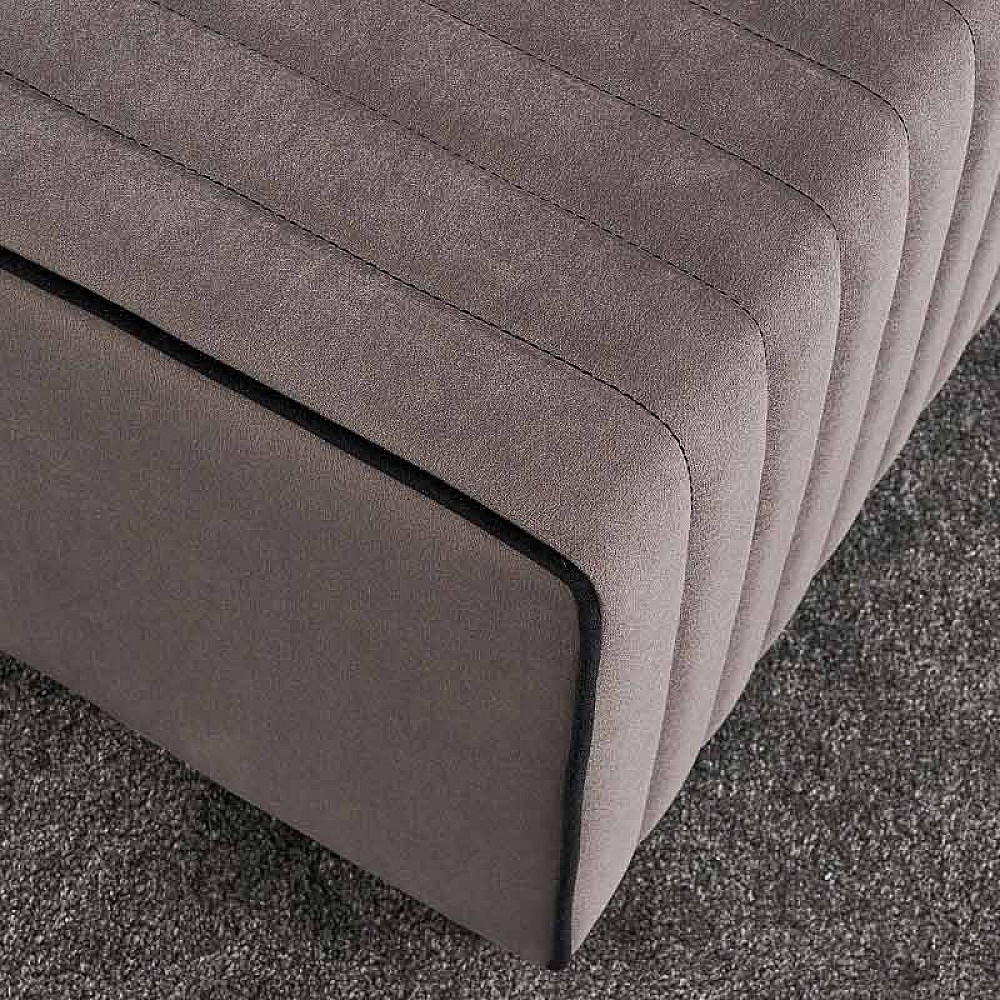 Σκαμπώ Mabel Megapap βελούδινο χρώμα γκρι 80x40x40εκ. Σκαμπώ Mabel Megapap βελούδινο χρώμα γκρι 80x40x40εκ.