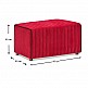Σκαμπώ Mabel Megapap βελούδινο χρώμα κόκκινο 80x40x40εκ. Σκαμπώ Mabel Megapap βελούδινο χρώμα κόκκινο 80x40x40εκ.