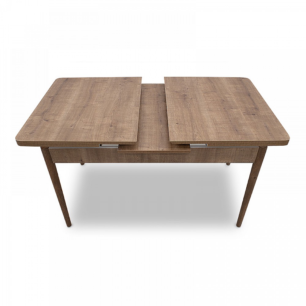 Τραπέζι Bruno Megapap επεκτεινόμενο από MDF/ ξύλο χρώμα ανοιχτό καρυδί 130/168x80x77εκ. Τραπέζι Bruno Megapap επεκτεινόμενο από MDF/ ξύλο χρώμα ανοιχτό καρυδί 130/168x80x77εκ.