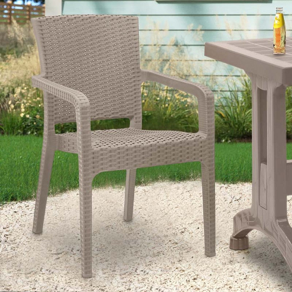 Πολυθρόνα πολυπροπυλενίου Clio Megapap recycled χρώμα cappuccino 57x55x86εκ. Πολυθρόνα πολυπροπυλενίου Clio Megapap recycled χρώμα cappuccino 57x55x86εκ.