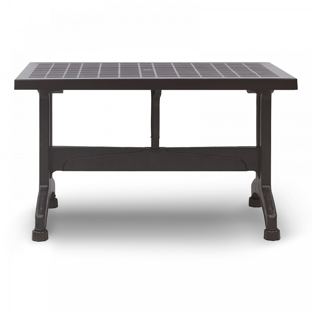 Τραπέζι πολυπροπυλενίου Callan Megapap χρώμα καφέ 120x70x73εκ.