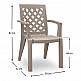 Πολυθρόνα πολυπροπυλενίου Kira Megapap χρώμα cappuccino 58x52x87εκ. Πολυθρόνα πολυπροπυλενίου Kira Megapap χρώμα cappuccino 58x52x87εκ.