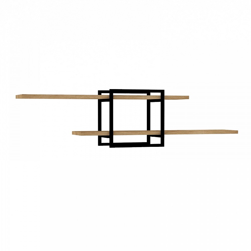 Ραφιέρα τοίχου Mone Megapap χρώμα sapphire oak - μαύρο 120x18x30εκ. - GP052-0213,1 Ραφιέρα τοίχου Mone Megapap χρώμα sapphire oak - μαύρο 120x18x30εκ. - GP052-0213,1
