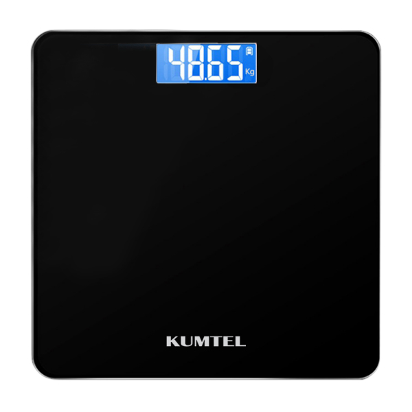 Ηλεκτρονική ζυγαριά μπάνιου KUMTEL HDB-02 χρώμα μαύρο 180kg