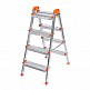 Σκάλα Double Step Perilla μεταλλική 4+4 σκαλοπάτια 93εκ. Σκάλα Double Step Perilla μεταλλική 4+4 σκαλοπάτια 93εκ.