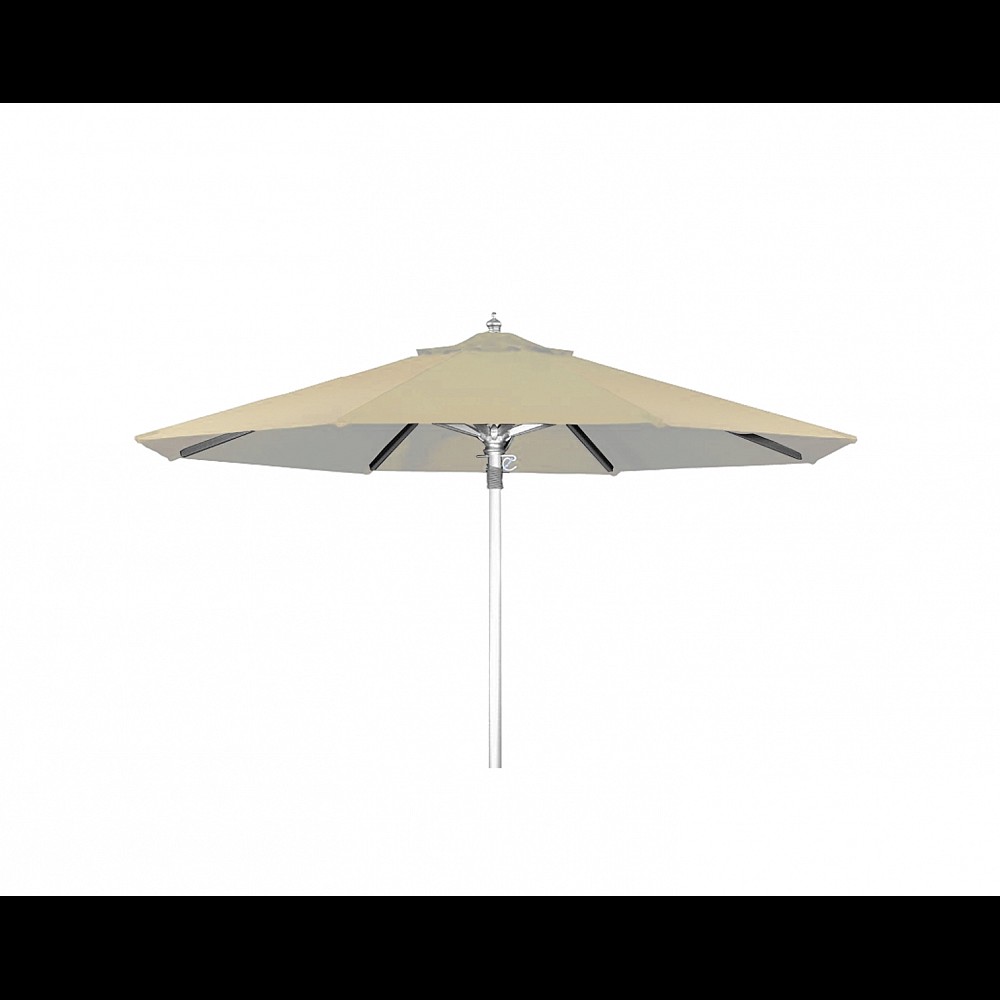 Fiji Umbrella R250/8 ALU. Polyester Ecru - Αλουμίνιο - 250x250x0 cm