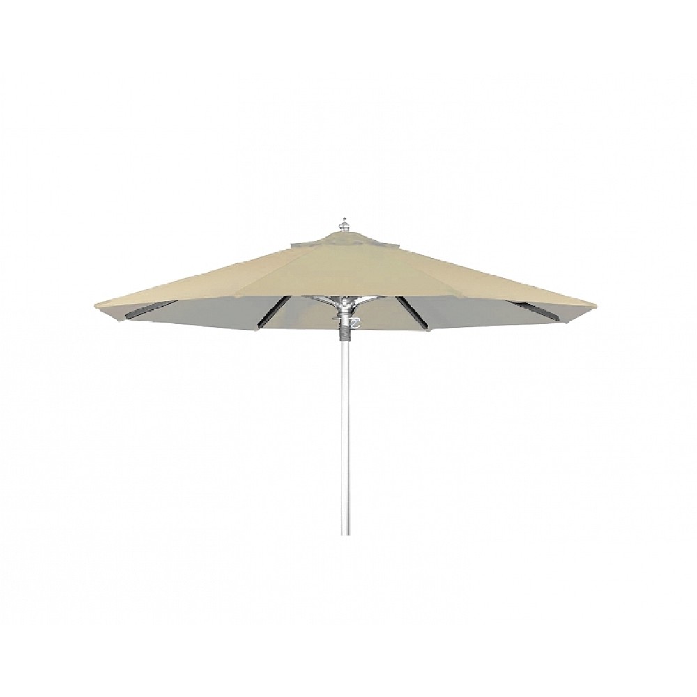 Fiji Umbrella R200/8 ALU. Polyester Ecru - Αλουμίνιο - 200x200x0 cm