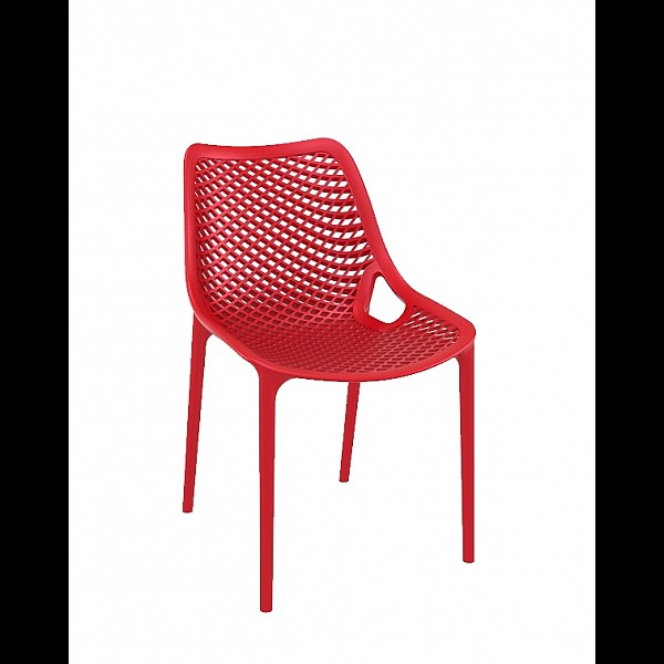 Air Chair Red - Πολυπροπυλένιο - 60x50x82 cm