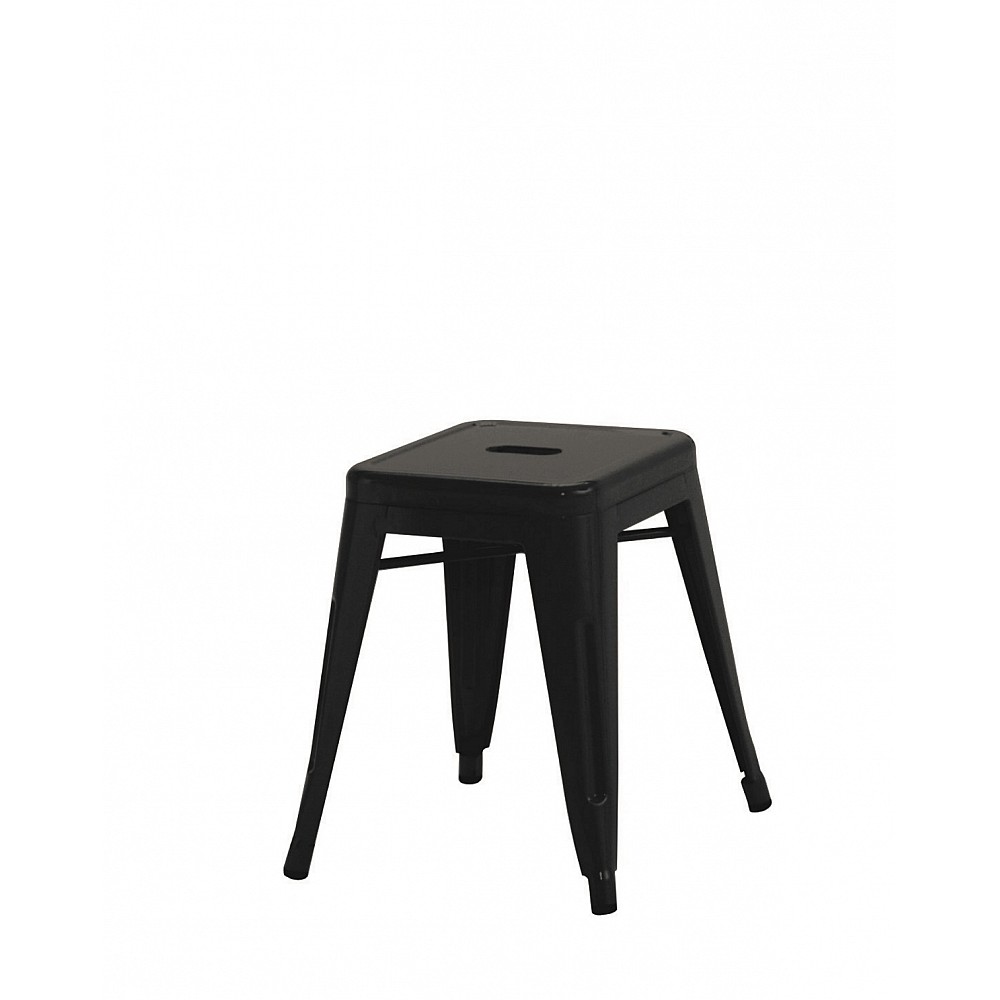 Stool Dolix/S-L Black - Μέταλλο - 39x39x46 cm