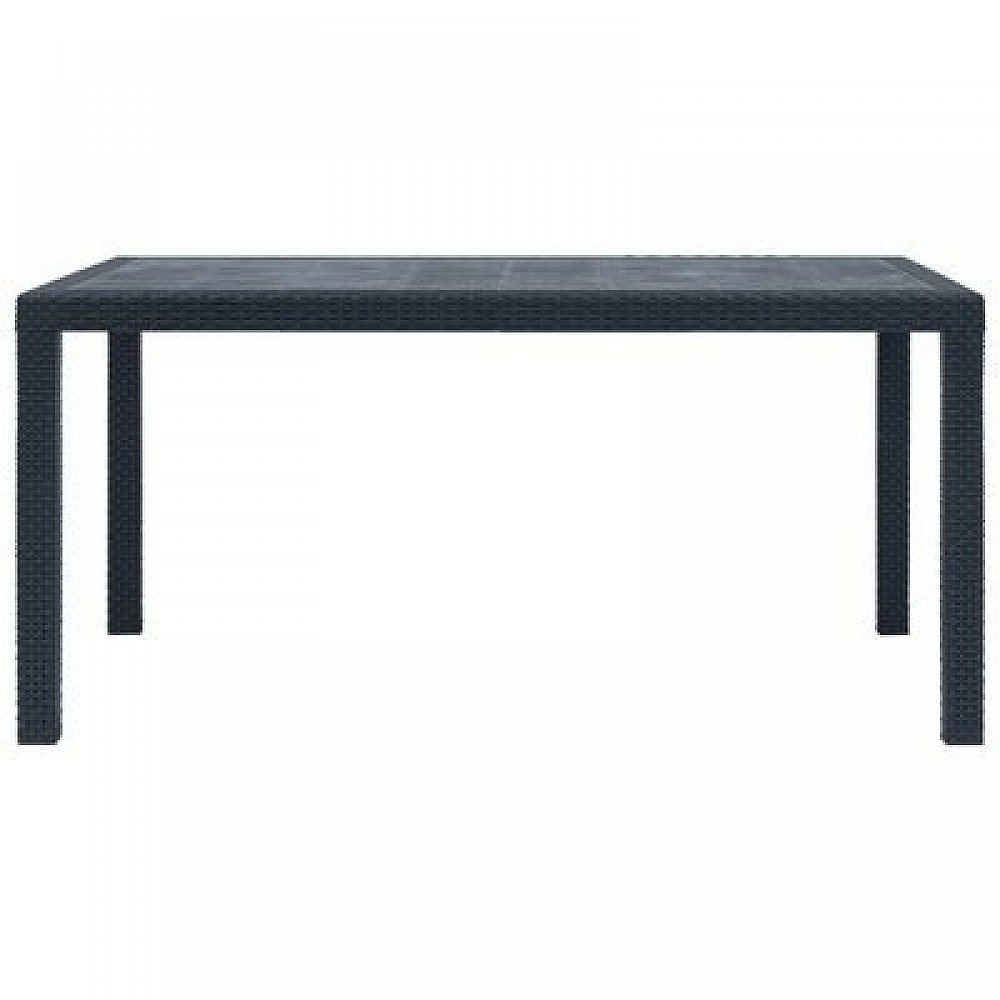 Τραπέζι Melody Ανθρακί - Πολυπροπυλένιο - 161x95x75 cm