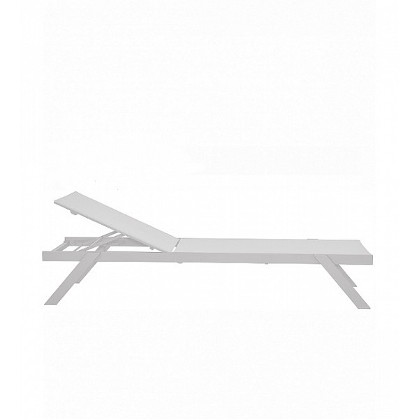 Myconos Sun-Lounger White - Αλουμίνιο