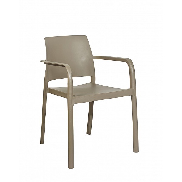 Dock Cappuccino Armchair - Πολυπροπυλένιο - 56x56x80 cm