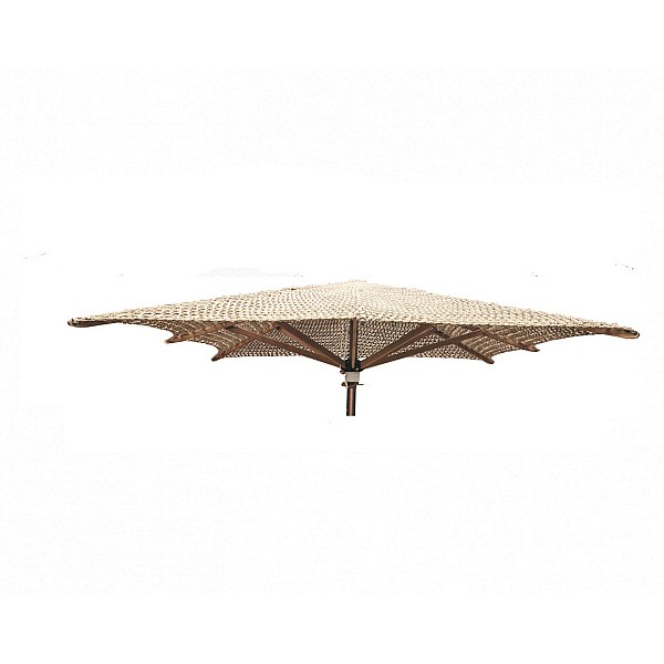 Makrame Umbrella Walnut Φ260cm - Ξύλο - 260x260x0 cm