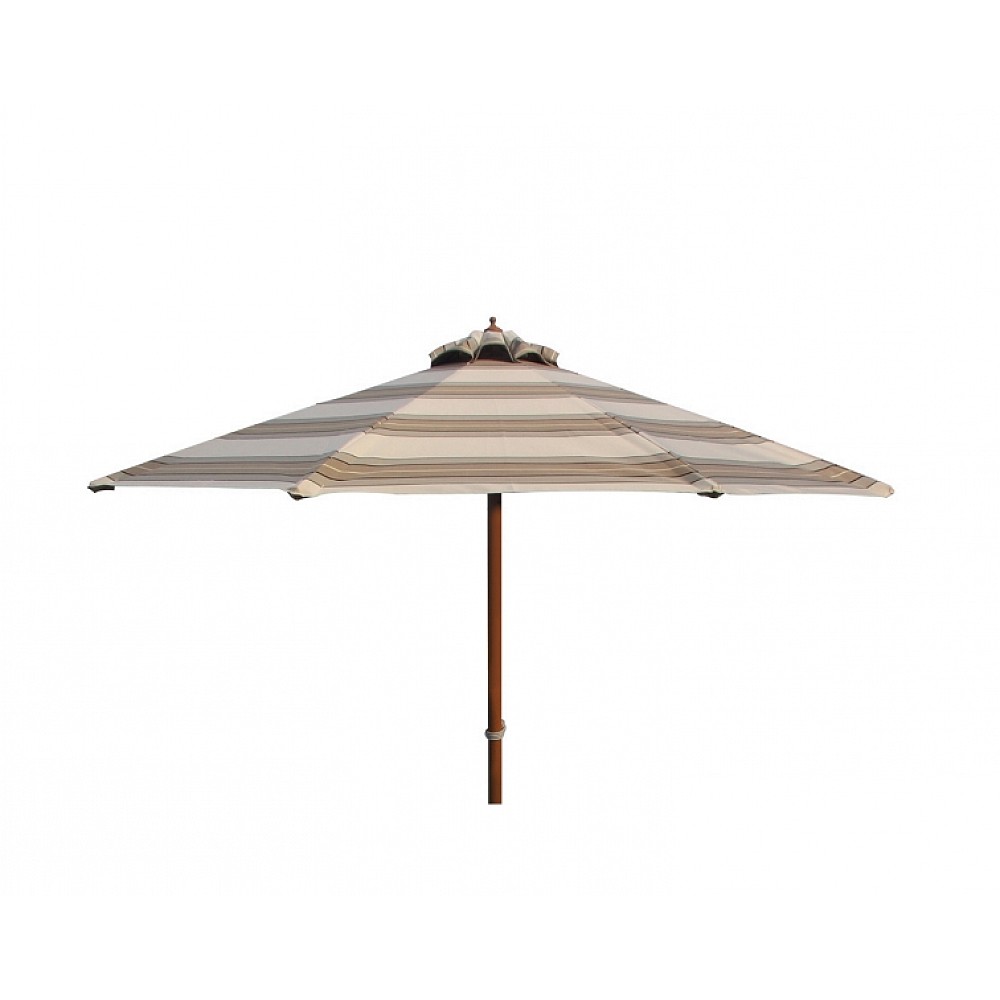 Fiji Umbrella R250/8 PR Teak-Acrylic - Αλουμίνιο - 250x250x0 cm