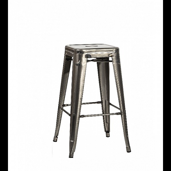 Barstool Dolix/S Brushed - Μέταλλο - 43x43x77 cm