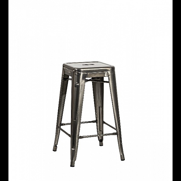 Barstool Dolix/S-H.67cm Brushed - Μέταλλο - 43x43x67 cm