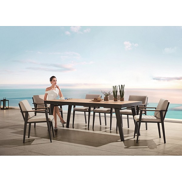 Emoti/D9 Dining Set - Αλουμίνιο