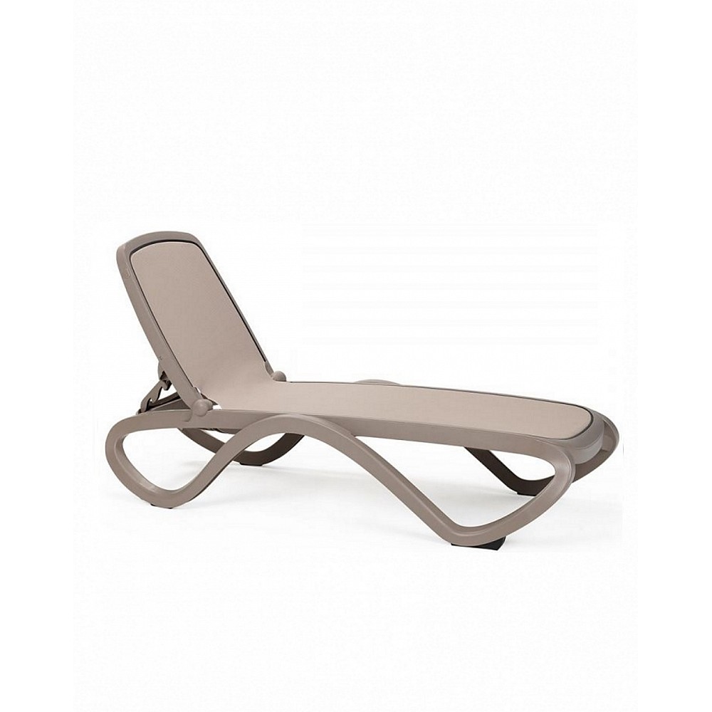 Omega Tortora Sun-Lounger - Πολυπροπυλένιο - 194.5x69x91 cm