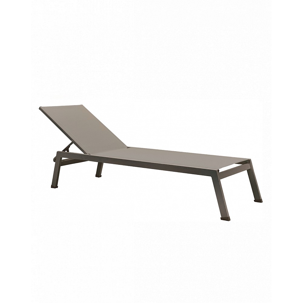 Martinique Sun-Lounger/Alu - Αλουμίνιο - 198x62x35 cm