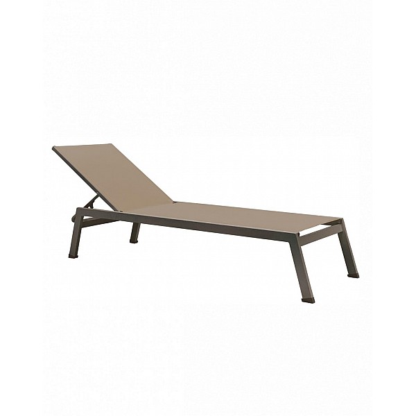 Martinique Sun-Lounger/Alu - Αλουμίνιο - 198x62x35 cm