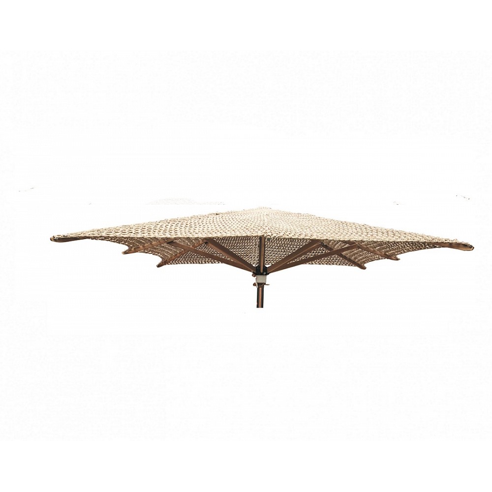 Makrame Umbrella Walnut 2,20x2,20cm - Ξύλο - 220x220x0 cm