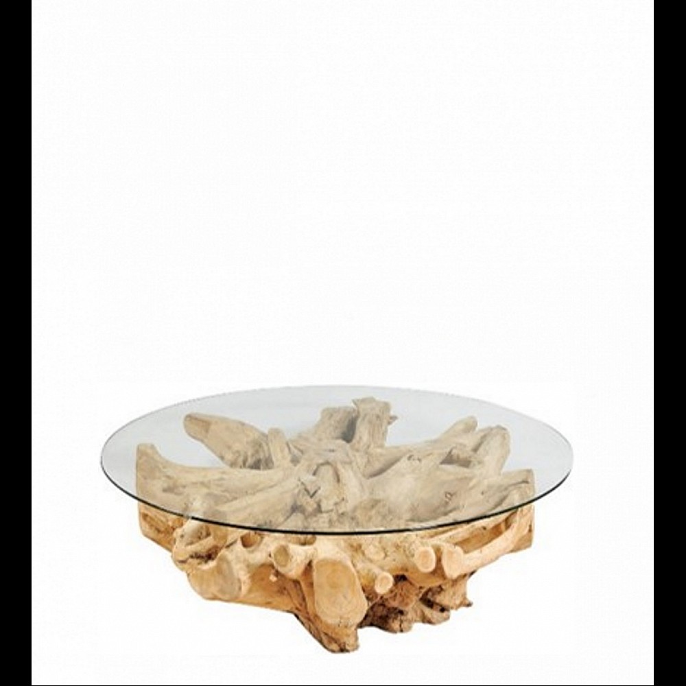 Root/T-L coffee table Φ70xY.45cm - Ξύλο - 70x70x45 cm