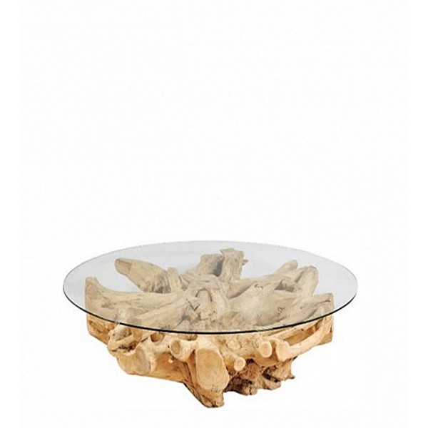 Root/T-L coffee table Φ90xY.45cm - Ξύλο - 90x90x45 cm