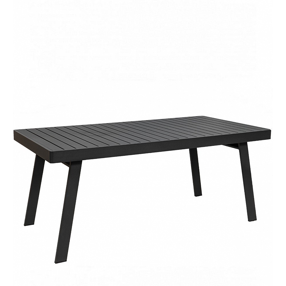 York/T-180x90x76cm Anthracite Table - Αλουμίνιο - 180x90x76 cm