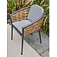 Musses Rattan/D7 Dining Set Anthracite - Αλουμίνιο