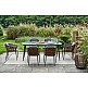 Musses Rattan/D7 Dining Set Anthracite - Αλουμίνιο