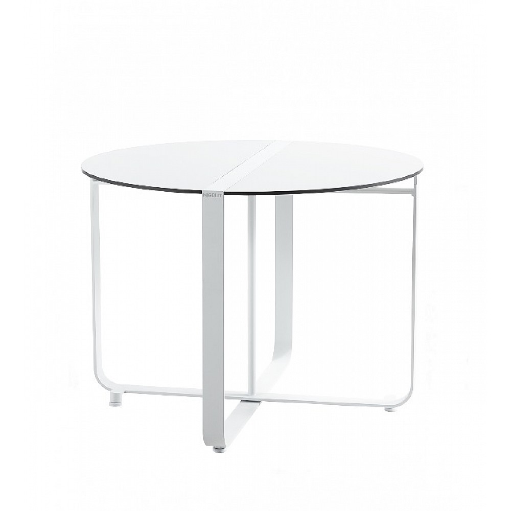 Clint/T White Table - Αλουμίνιο - 100x100x74.5 cm