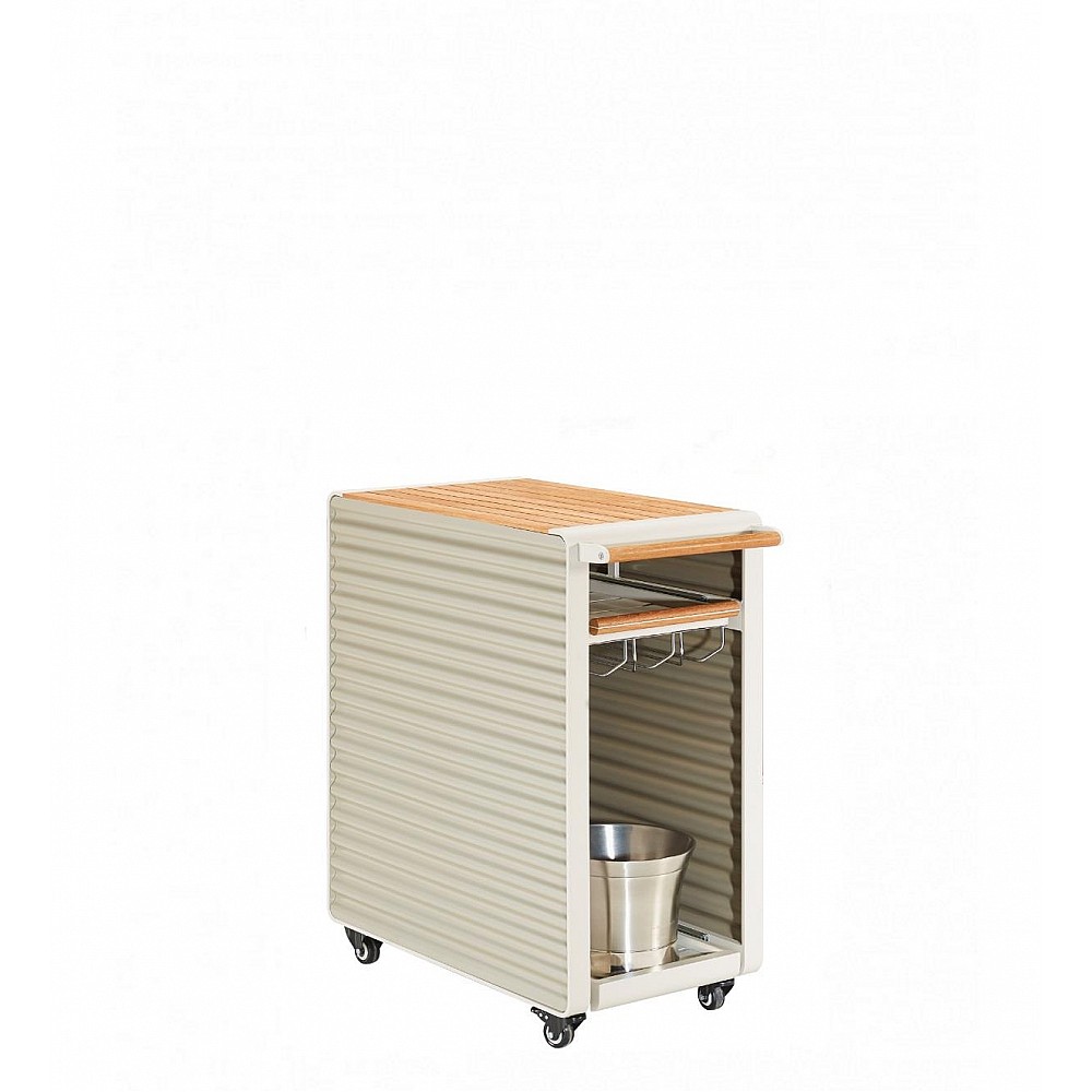 Airport/Bar Trolley Beige/Taupe - Αλουμίνιο - 76.5x40x88 cm