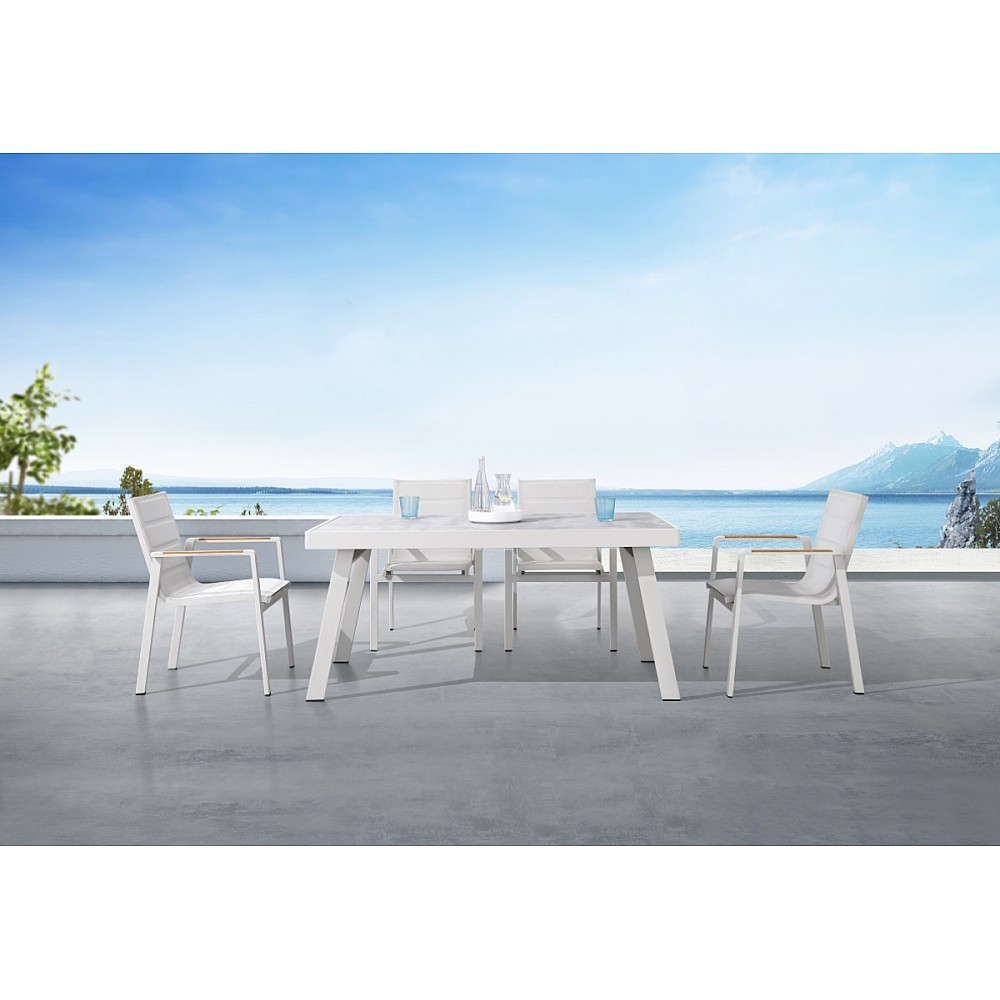 Nofi 2.0/D7 Dining Set - Αλουμίνιο