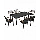 York/D7 Dining Set Anthracite - Αλουμίνιο