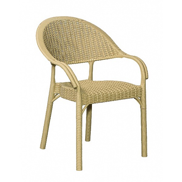 Fiesta/P Cappuccino Armchair - Πολυπροπυλένιο - 60x60x84 cm