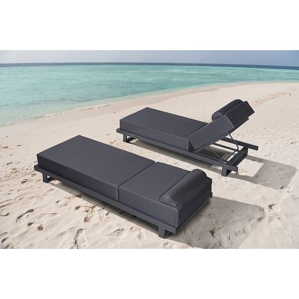 Riviera Sun-Lounger White - Αλουμίνιο - 198x75x105 cm