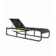 Nemo/SL Sun-Lounger Anthracite, WITHOUT side table - Αλουμίνιο - 205x72x98 cm