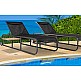 Nemo/SL Sun-Lounger Anthracite, WITHOUT side table - Αλουμίνιο - 205x72x98 cm