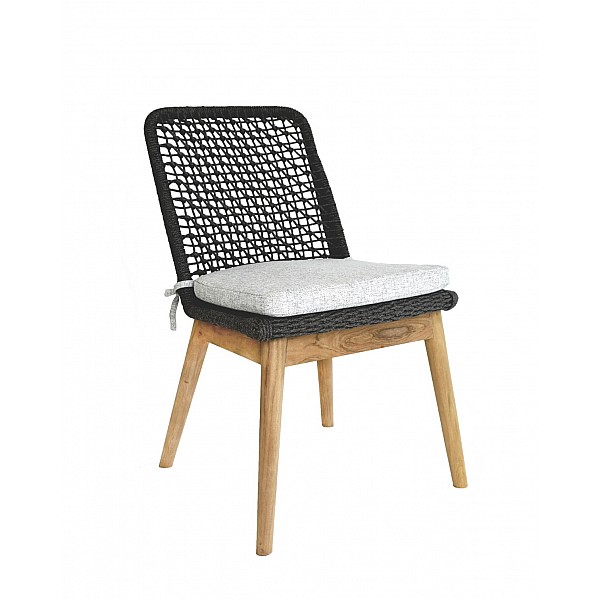 Sofia/Rope Chair - Αλουμίνιο - 63x58x84 cm