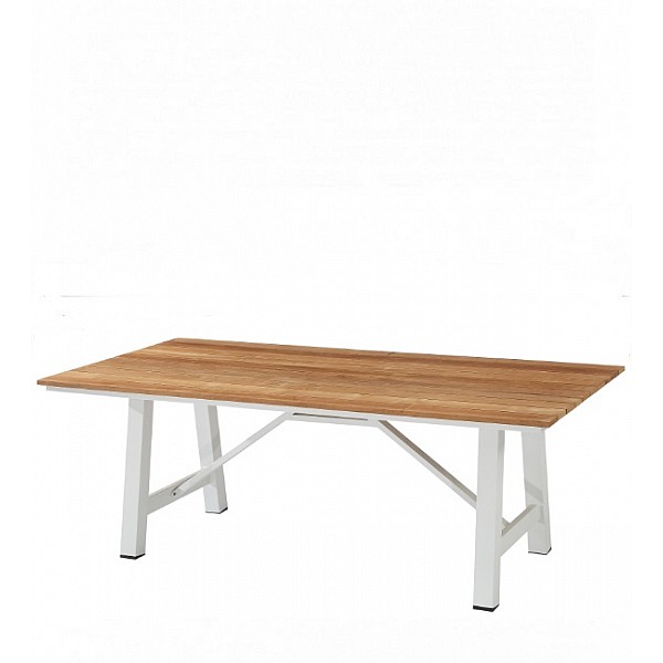 Barbara/T White Table - Αλουμίνιο - 220x100x75 cm