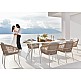 Bari/D7-White Dining Set - Αλουμίνιο