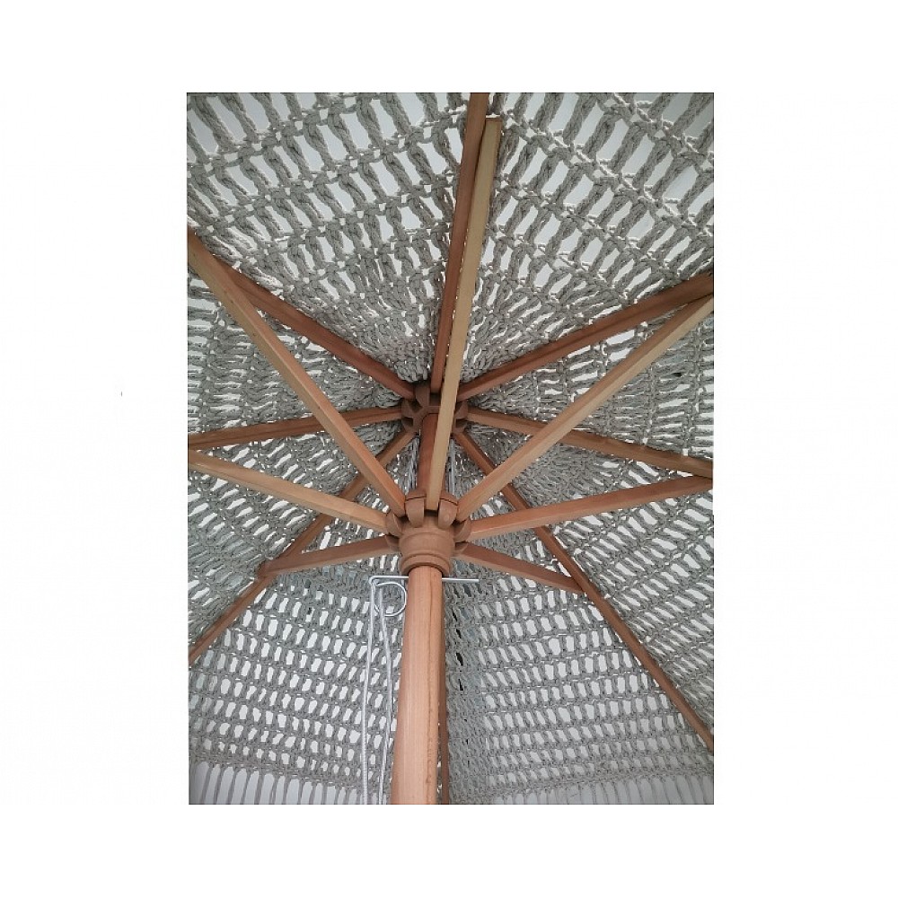 Makrame-2 Umbrella Φ250cm - Ξύλο - 250x250x270 cm