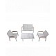 Nofi 2.0-2 Lounge Set white-grey - Αλουμίνιο