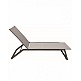 Tulip Sun-Lounger Taupe - Αλουμίνιο - 200x65x33 cm