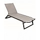 Tulip Sun-Lounger Taupe - Αλουμίνιο - 200x65x33 cm