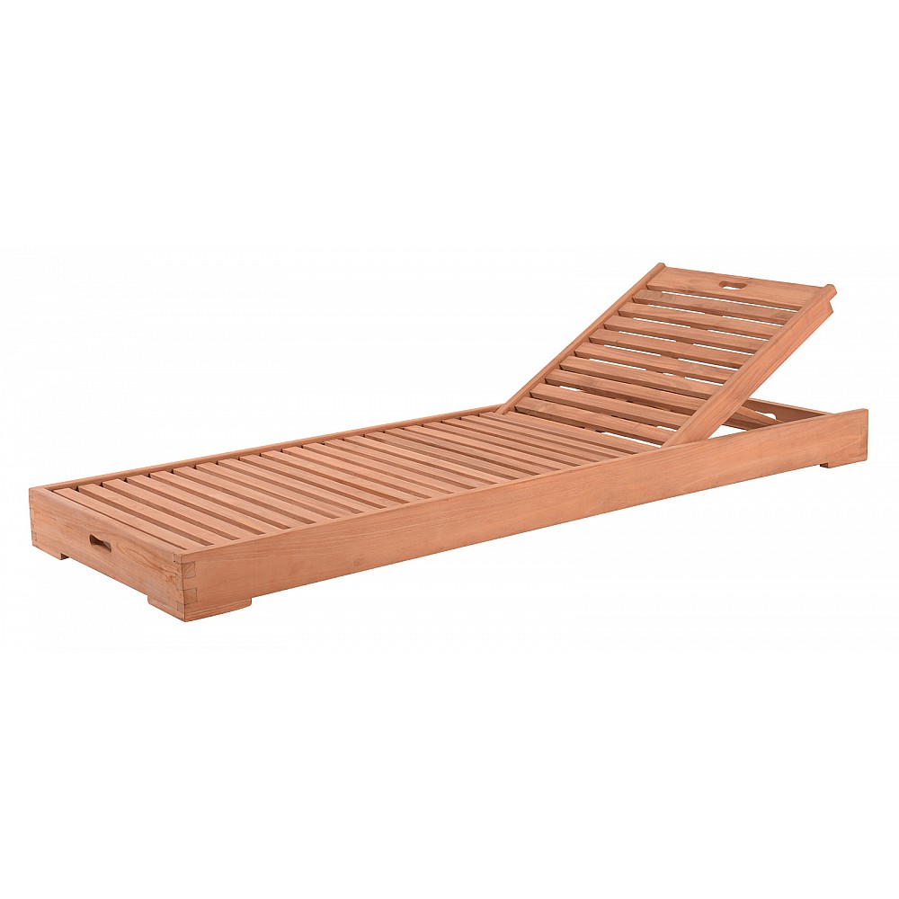 Aberdeen Sun-Lounger Teak - Ξύλο - 200x65x14 cm