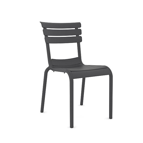 Hera/PL Resin Chair Anthracite - Πολυπροπυλένιο - 58x48x84 cm